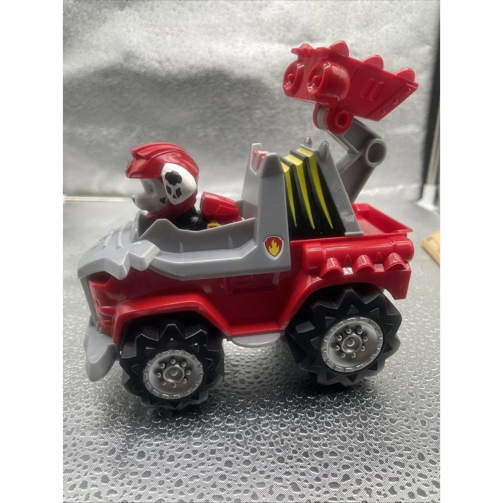 Paw Patrol Dino Rescue Marshall's Deluxe Rev Up Truck Vehicle Emergency & Figure